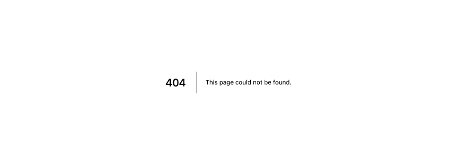 404の画面例